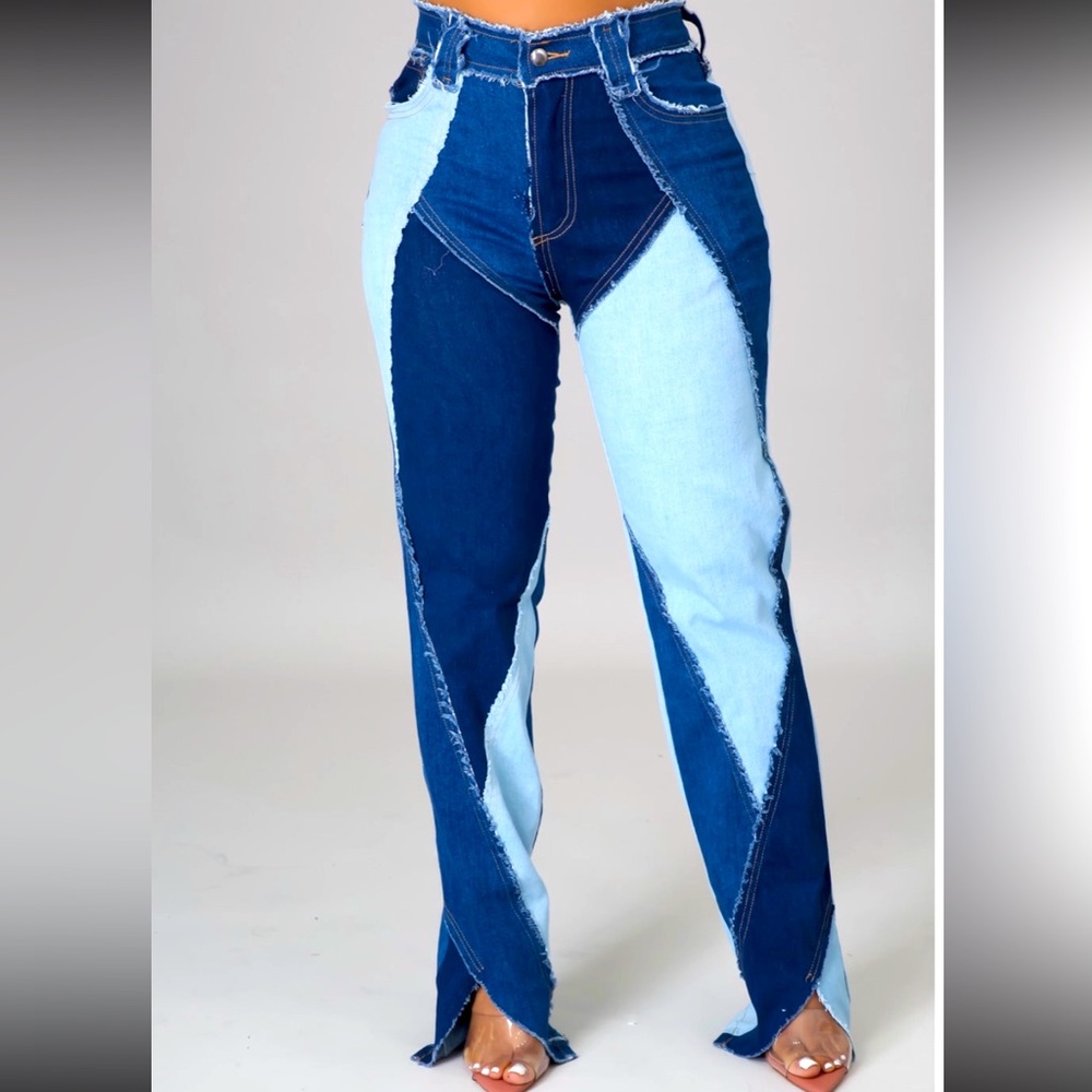 Rehab tricolor jeans.